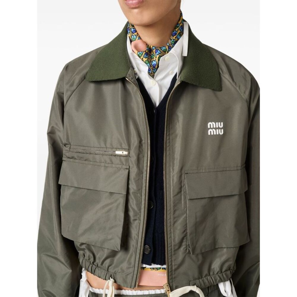 Miu Miu Women Zipped Blouson Jacket - Picture 4 of 6